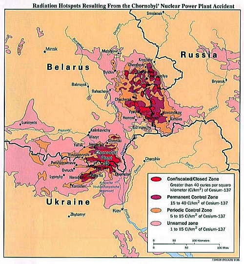 チェルノブイリ 原発 事故 被害 範囲