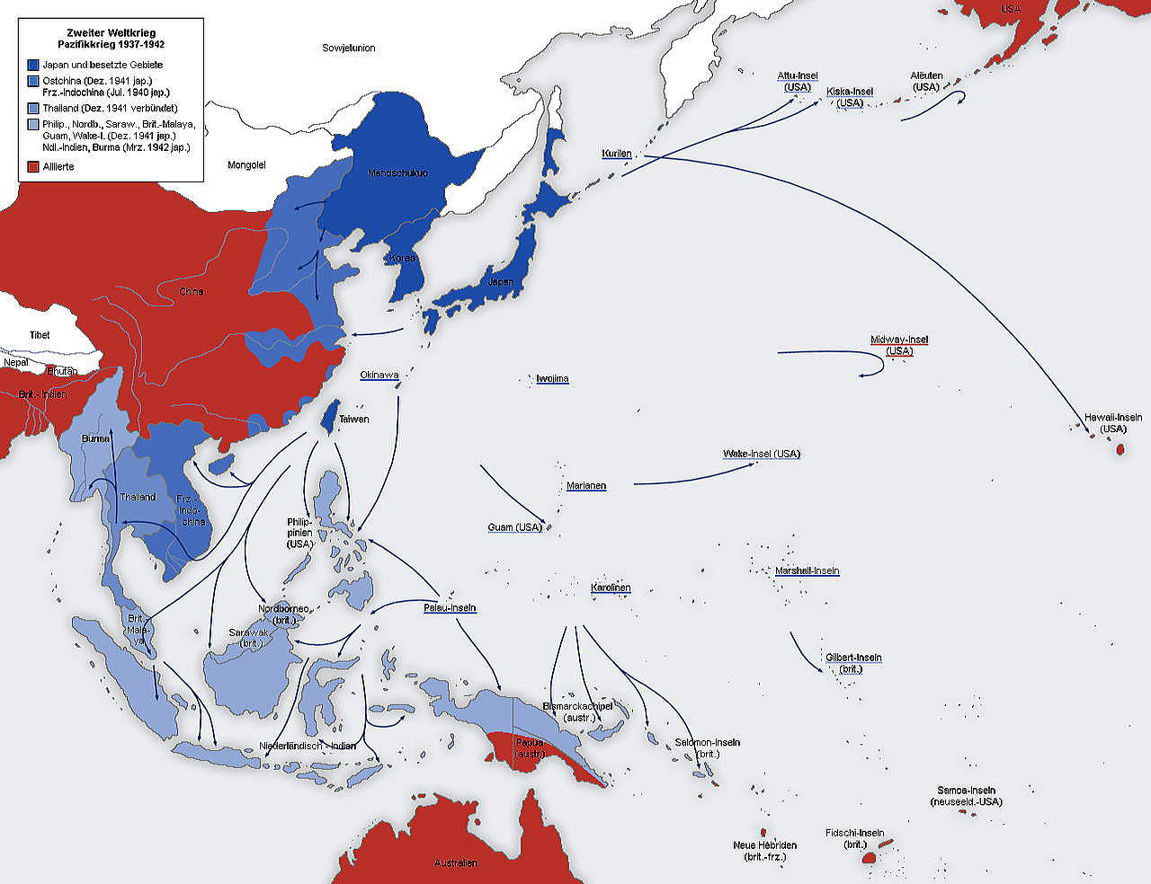 第二次世界大戦 戦時中 地図 - 地図/旅行ガイド